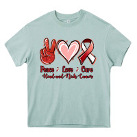 Arona peace love cure head and neck cancer Heavy Core Tee - Jasminsmagicworld