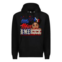 Black little miss america black girl peekaboo Premium Hoodie - CowGirlArtShop