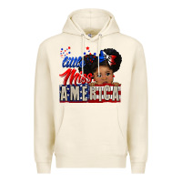Tofu little miss america black girl peekaboo Premium Hoodie - CowGirlArtShop