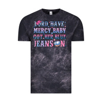 Cloud Black lord have mercy baby got her blue jeans on Vintage Tee - NancyCooperArtShop