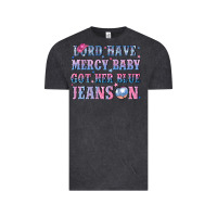 Vintage Black lord have mercy baby got her blue jeans on Vintage Tee - NancyCooperArtShop