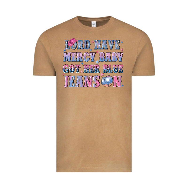 Lord Have Mercy Baby Got Her Blue Jeans On Vintage Tee by NancyCooperArtShop | Teevron