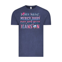Vintage Denim lord have mercy baby got her blue jeans on Vintage Tee - NancyCooperArtShop