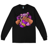 Black Halloween afro sneakers Long Sleeve Tee - RanaPortraitStore