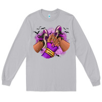 Moon Dust Halloween afro sneakers Long Sleeve Tee - RanaPortraitStore