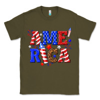 Army Green America Classic Tee - NancyCooperArtShop