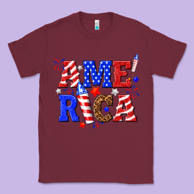 America Classic Tee Designed By Nancycooperartshop