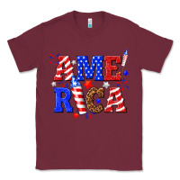 Burgundy America Classic Tee - NancyCooperArtShop