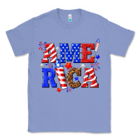 Colony Blue America Classic Tee - NancyCooperArtShop