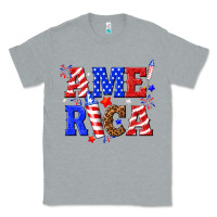 Heather Grey America Classic Tee - NancyCooperArtShop