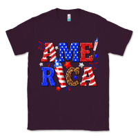 Plum America Classic Tee - NancyCooperArtShop