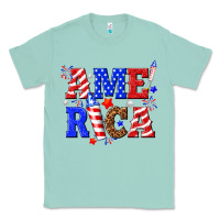 Seafoam America Classic Tee - NancyCooperArtShop