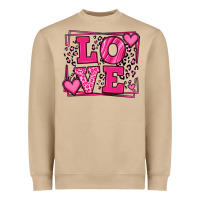 Mushroom Love leopard frame Heavyweight Sweatshirt - LillyAllenDesigns