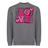 Storm Love leopard frame Heavyweight Sweatshirt - LillyAllenDesigns