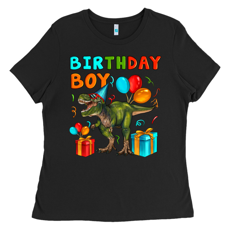 Birthday Boy T Rex Ladies Tee by Artiststas | Teevron
