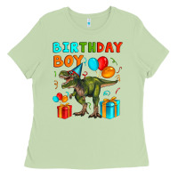 Matcha birthday boy t rex Ladies Tee - Artiststas
