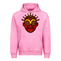 Fuchsia Pink african masks 2 Urban Hoodie - BundleAndBundleShop