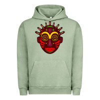 Pigment Oil Green african masks 2 Urban Hoodie - BundleAndBundleShop
