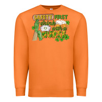 Carrot Safety first drink with a Nurse St. Patrick's Day Premium Sweatshirt - CowGirlArtShop