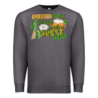 Charcoal Heather Safety first drink with a Nurse St. Patrick's Day Premium Sweatshirt - CowGirlArtShop