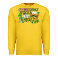 Lemon Safety first drink with a Nurse St. Patrick's Day Premium Sweatshirt - CowGirlArtShop