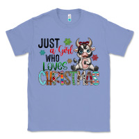 Colony Blue just a girl who loves christmas Classic Tee - CowhideDigitalArt