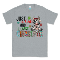 Heather Grey just a girl who loves christmas Classic Tee - CowhideDigitalArt