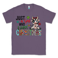 Lavender just a girl who loves christmas Classic Tee - CowhideDigitalArt