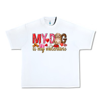 White my dog is my valentine Urban Heavy Tee - NancyCooperArtShop