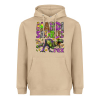 Mardi Saurus Rex Heavyweight Hoodie | Teevron