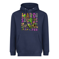 Navy Mardi Saurus Rex Heavyweight Hoodie - HowdyJamesFarm