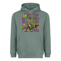 Sage Mardi Saurus Rex Heavyweight Hoodie - HowdyJamesFarm