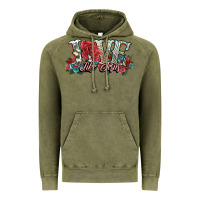 Vintage Olive love like jesus roses Vintage Hoodie - NancyCooperArtShop