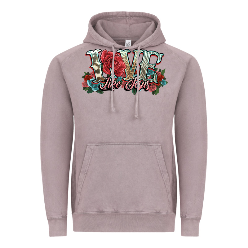 Love Like Jesus Roses Vintage Hoodie by NancyCooperArtShop | Teevron