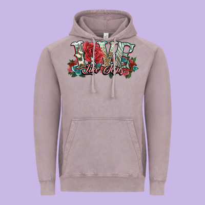 Love Like Jesus Roses Vintage Hoodie Designed By Nancycooperartshop
