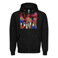 Black its in my dna dominican republic Zipper Hoodie - texasbilliewilder