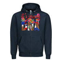 Navy its in my dna dominican republic Zipper Hoodie - texasbilliewilder