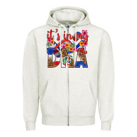 Oatmeal Heather its in my dna dominican republic Zipper Hoodie - texasbilliewilder