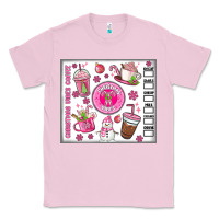 Bubblegum Pink christmas vibes coffee Classic Tee - MaliasSmallBusiness
