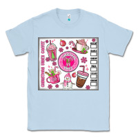 Dusty Blue christmas vibes coffee Classic Tee - MaliasSmallBusiness
