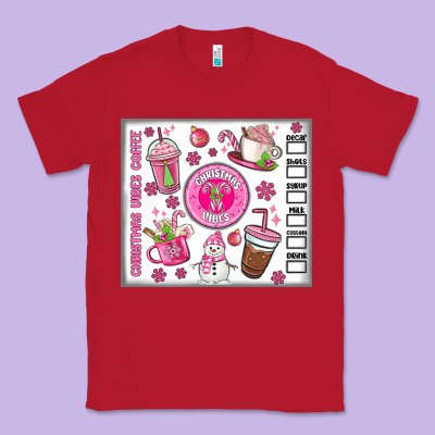 Christmas Vibes Coffee Classic Tee Designed By Maliassmallbusiness