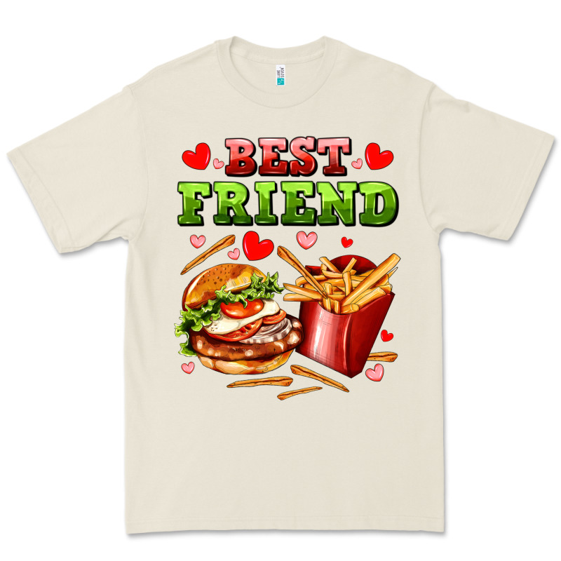 Best Friend Hamburger Potatoes Premium Tee by AdoDesignShop | Teevron