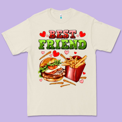 Best Friend Hamburger Potatoes Premium Tee Designed By Adodesignshop
