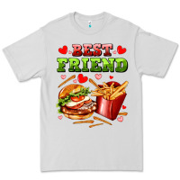 Dove Grey best friend hamburger potatoes Premium Tee - AdoDesignShop