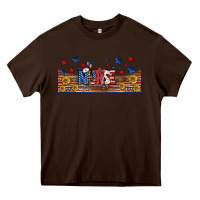 Chocolate Brown american nurse libbey glass Heavy Core Tee - BundleAndBundleShop
