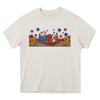 Cream american nurse libbey glass Heavy Core Tee - BundleAndBundleShop