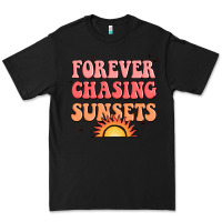 Black forever chasing sunsets Premium Tee - JahusDesignShop