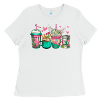 White best mom ever mothers day coffee cups Ladies Tee - Jasminsmagicworld