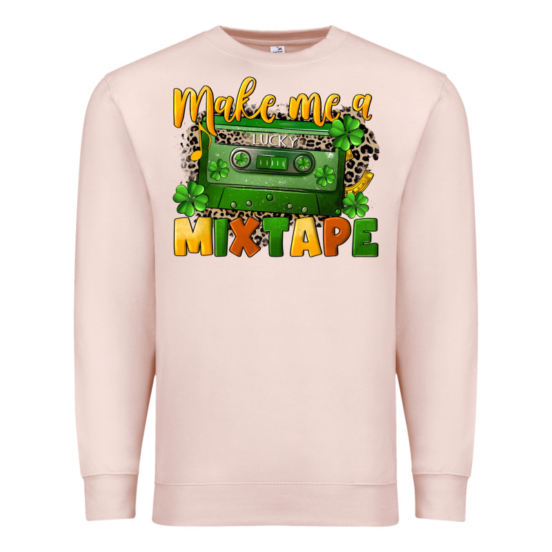 Make Me A Mixtape St. Patrick's Day Premium Sweatshirt by CowGirlArtShop | Teevron