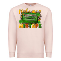 Pale Pink Make me a mixtape St. Patrick's Day Premium Sweatshirt - CowGirlArtShop